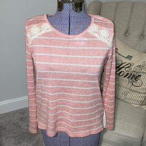 rewind sheer back sweater